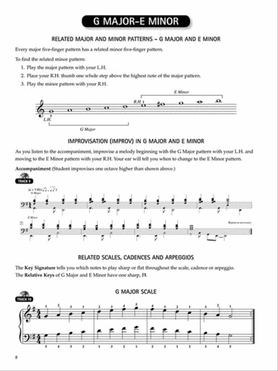Scales, Patterns and Improvs – Book 2 Piano Method scores gallery preview page 3