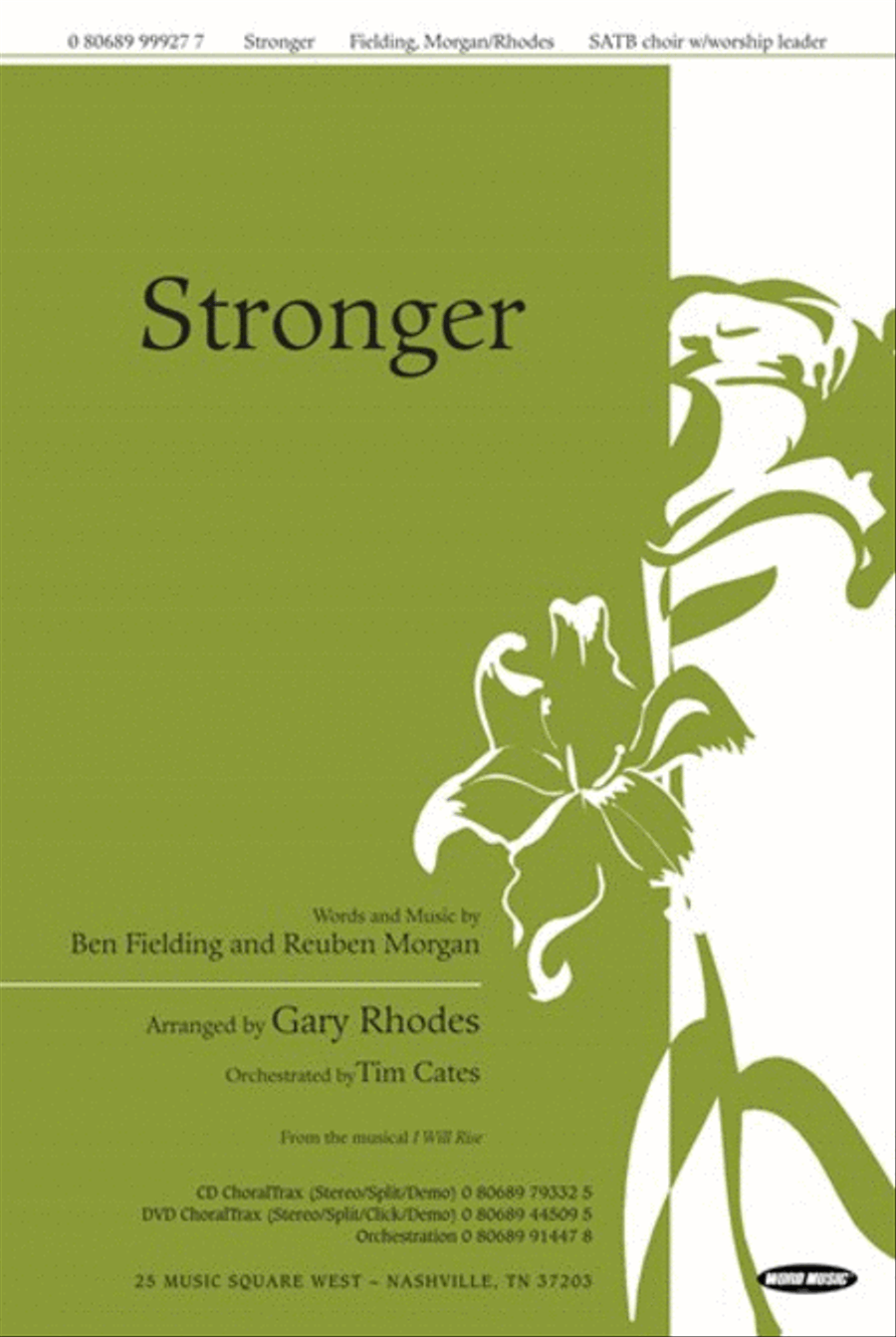 Stronger - CD ChoralTrax Choir scores gallery preview page 1