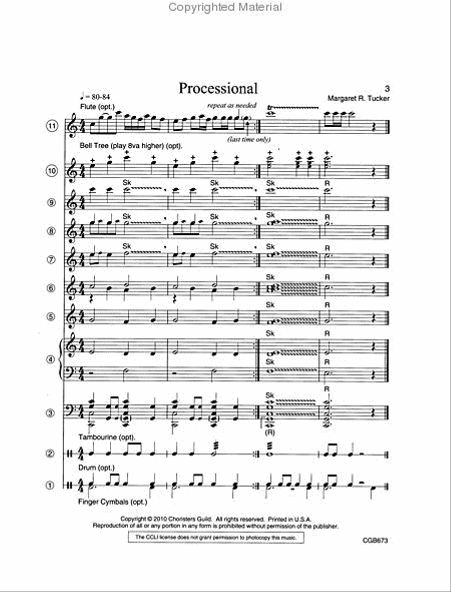Processional and Joyful Dance 5-Octaves scores gallery preview page 2