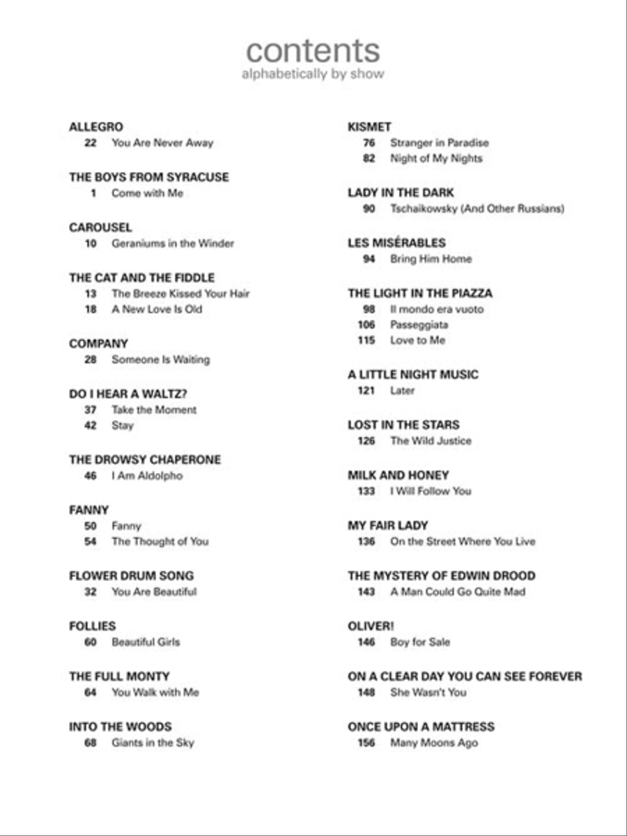 Musical Theatre for Classical Singers Voice scores gallery preview page 3