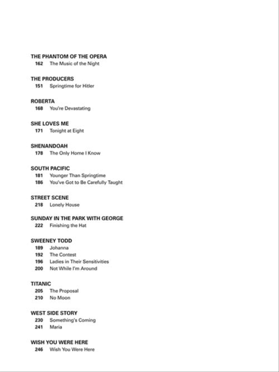 Musical Theatre for Classical Singers Voice scores gallery preview page 4
