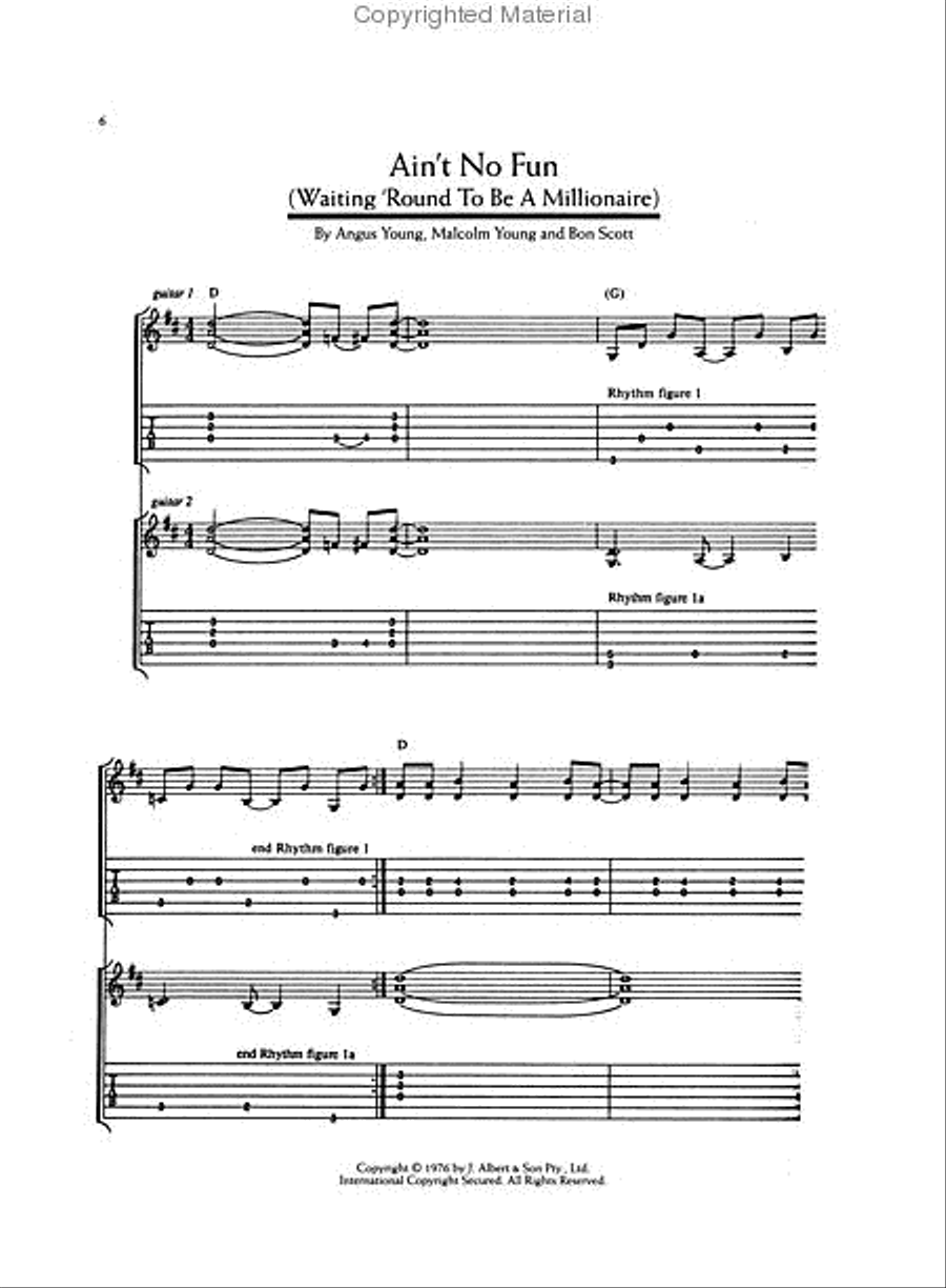 The Definitive AC/DC Songbook Guitar Tablature scores gallery preview page 2