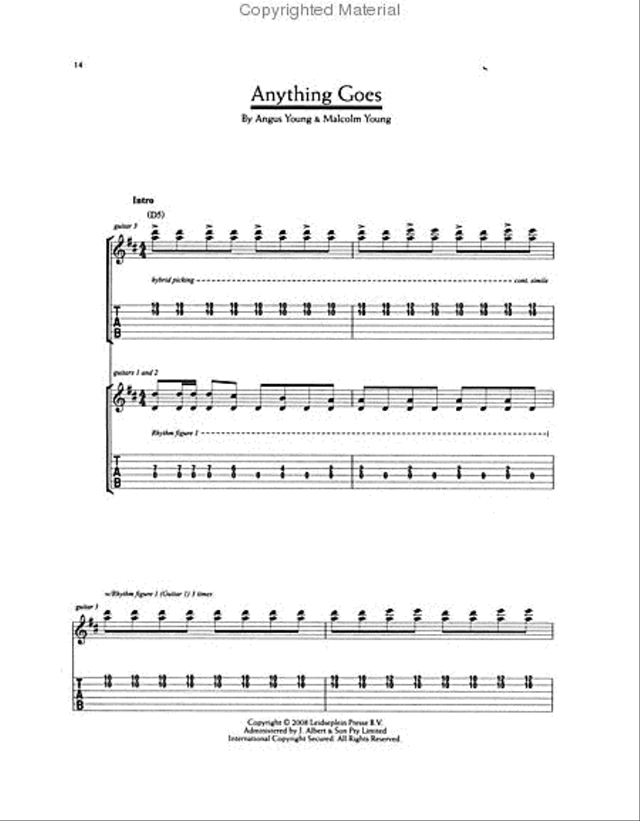 The Definitive AC/DC Songbook Guitar Tablature scores gallery preview page 3