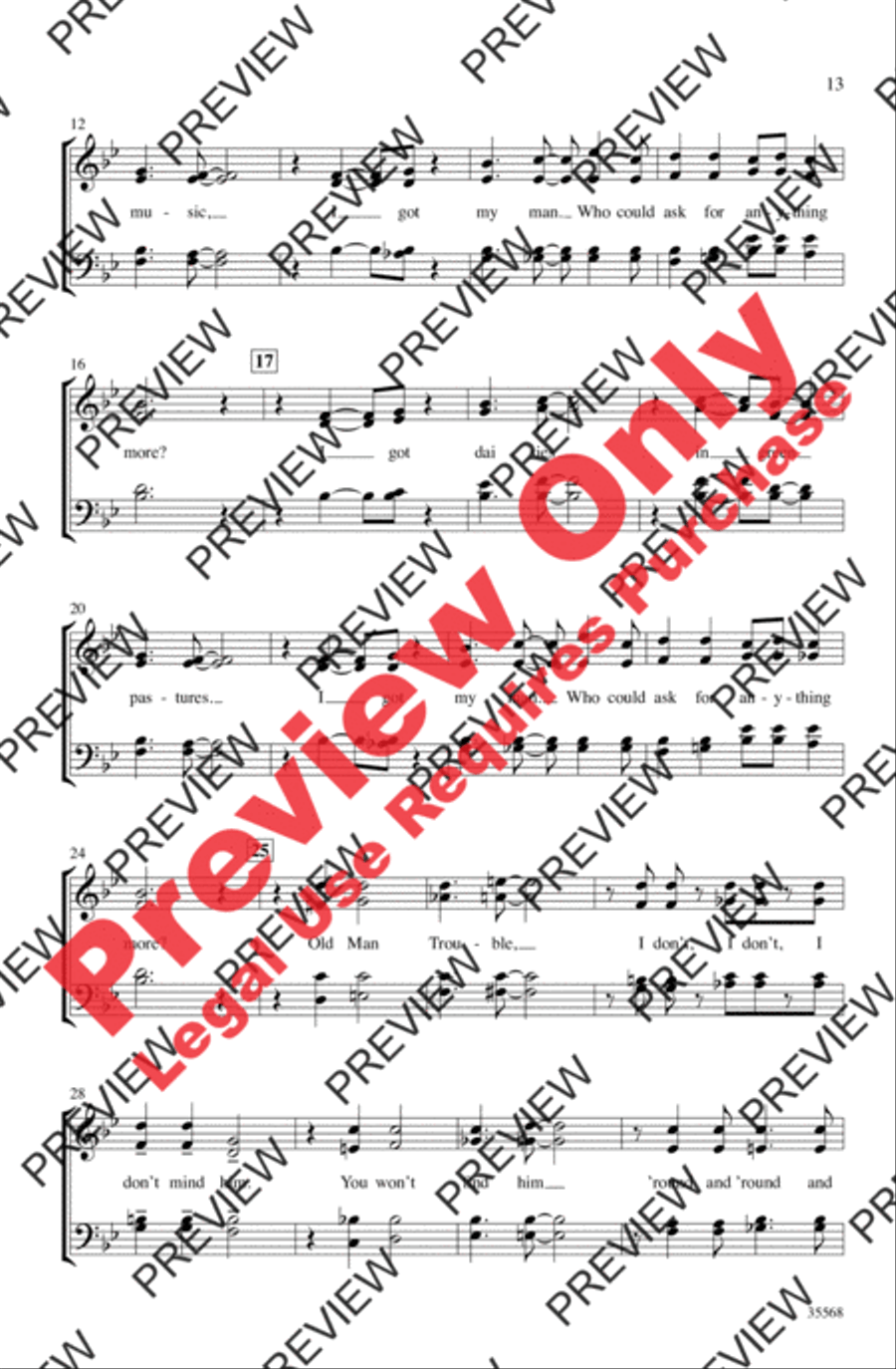 A Gershwin Jazz Trio A Gershwin Jazz Trio 4-Part scores gallery preview page 13