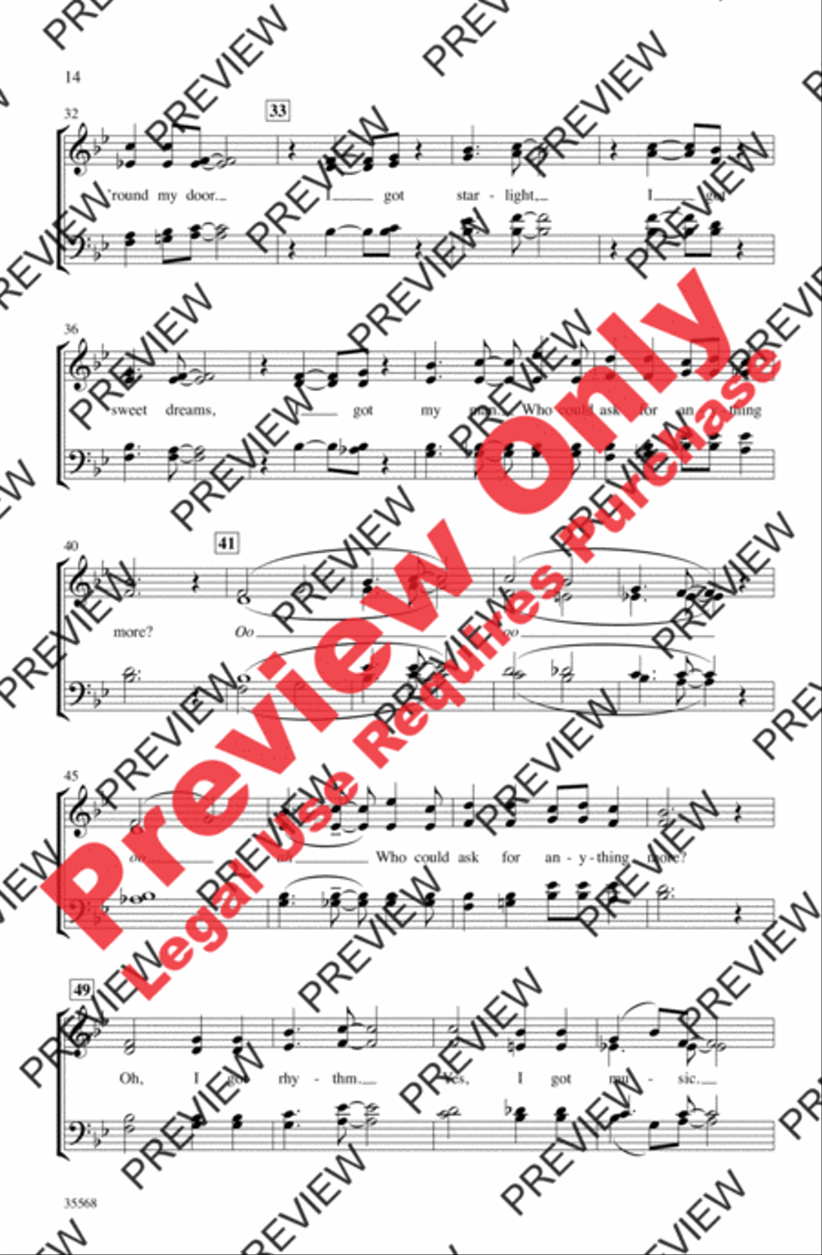 A Gershwin Jazz Trio A Gershwin Jazz Trio 4-Part scores gallery preview page 14