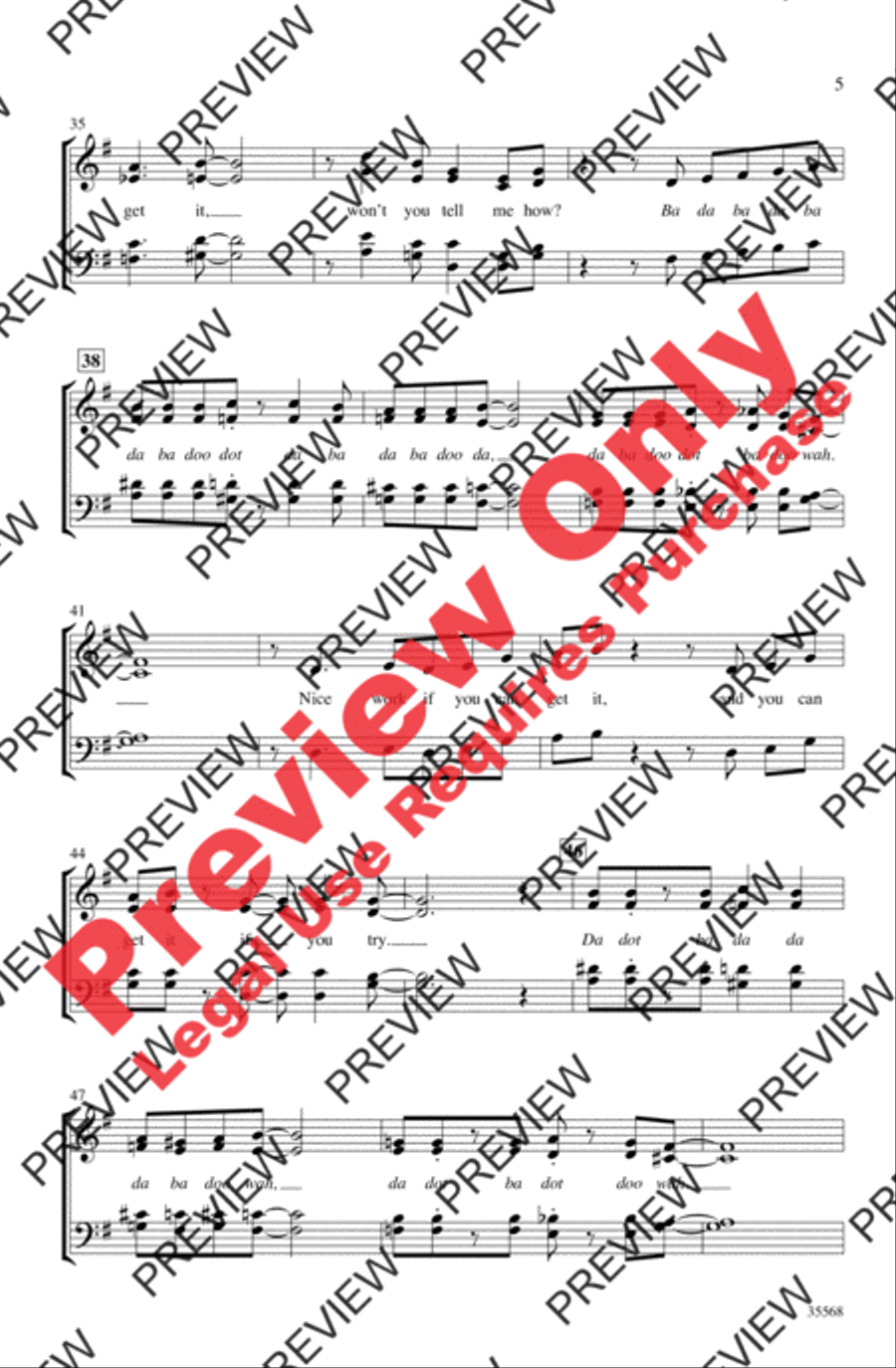 A Gershwin Jazz Trio A Gershwin Jazz Trio 4-Part scores gallery preview page 5