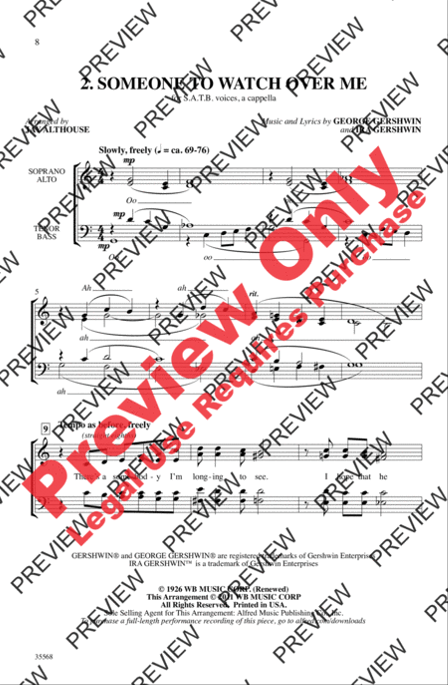 A Gershwin Jazz Trio A Gershwin Jazz Trio 4-Part scores gallery preview page 8