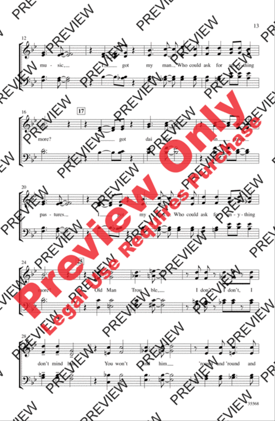 A Gershwin Jazz Trio A Gershwin Jazz Trio 4-Part scores gallery preview page 28