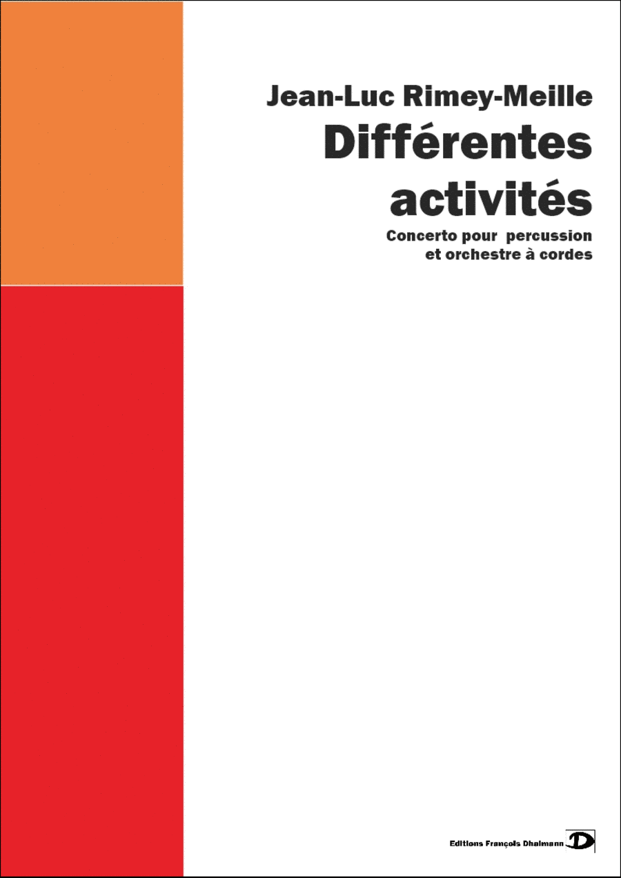 Différentes Activités. Conducteur. String Orchestra scores gallery preview page 1