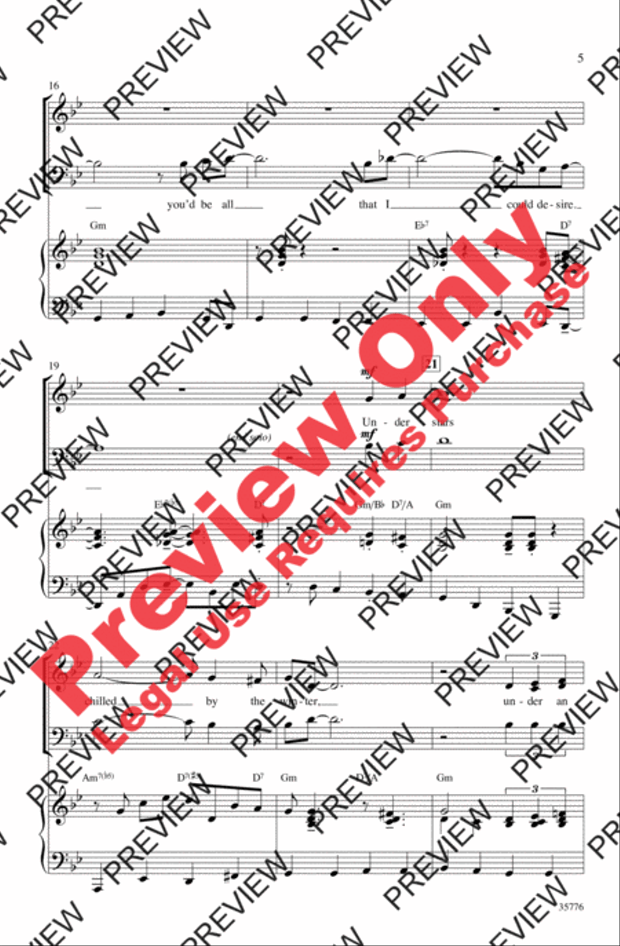 You'd Be So Nice to Come Home To 4-Part scores gallery preview page 4