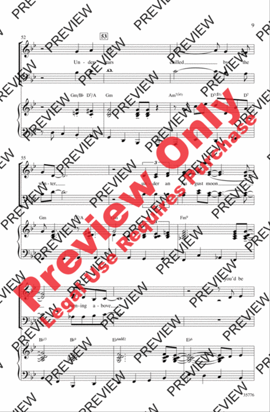 You'd Be So Nice to Come Home To 4-Part scores gallery preview page 8