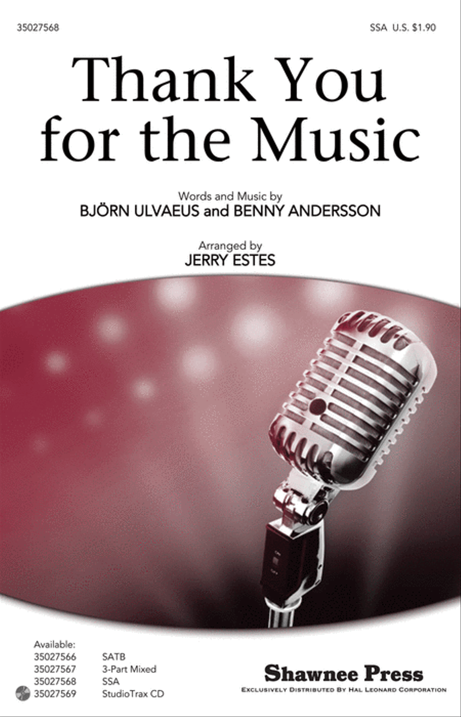 Thank You for the Music Thank You for the Music SSA scores gallery preview page 1