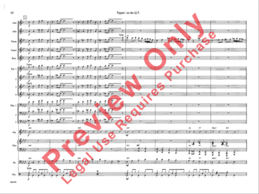 Tippin' on the Q.T. Tippin' on the Q.T. Jazz Ensemble scores gallery preview page 15