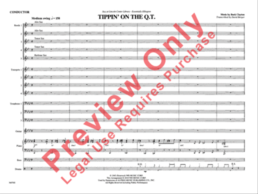 Tippin' on the Q.T. Tippin' on the Q.T. Jazz Ensemble scores gallery preview page 6