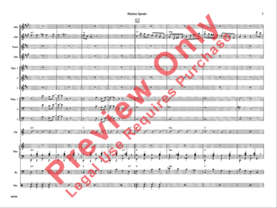 Harlem Speaks Harlem Speaks Jazz Ensemble scores gallery preview page 12