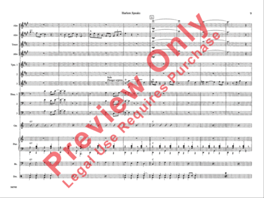 Harlem Speaks Harlem Speaks Jazz Ensemble scores gallery preview page 14