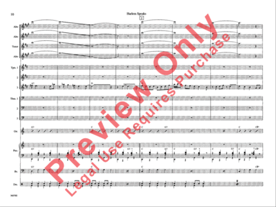 Harlem Speaks Harlem Speaks Jazz Ensemble scores gallery preview page 15