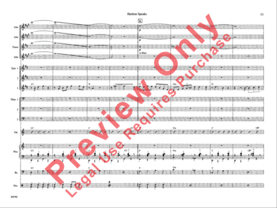 Harlem Speaks Harlem Speaks Jazz Ensemble scores gallery preview page 16