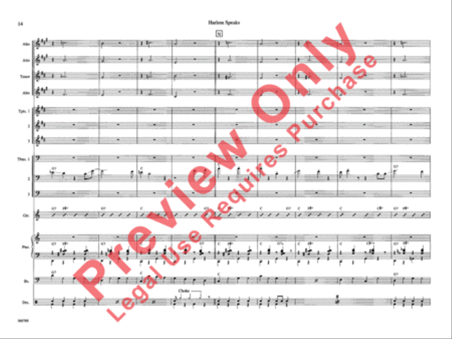 Harlem Speaks Harlem Speaks Jazz Ensemble scores gallery preview page 19
