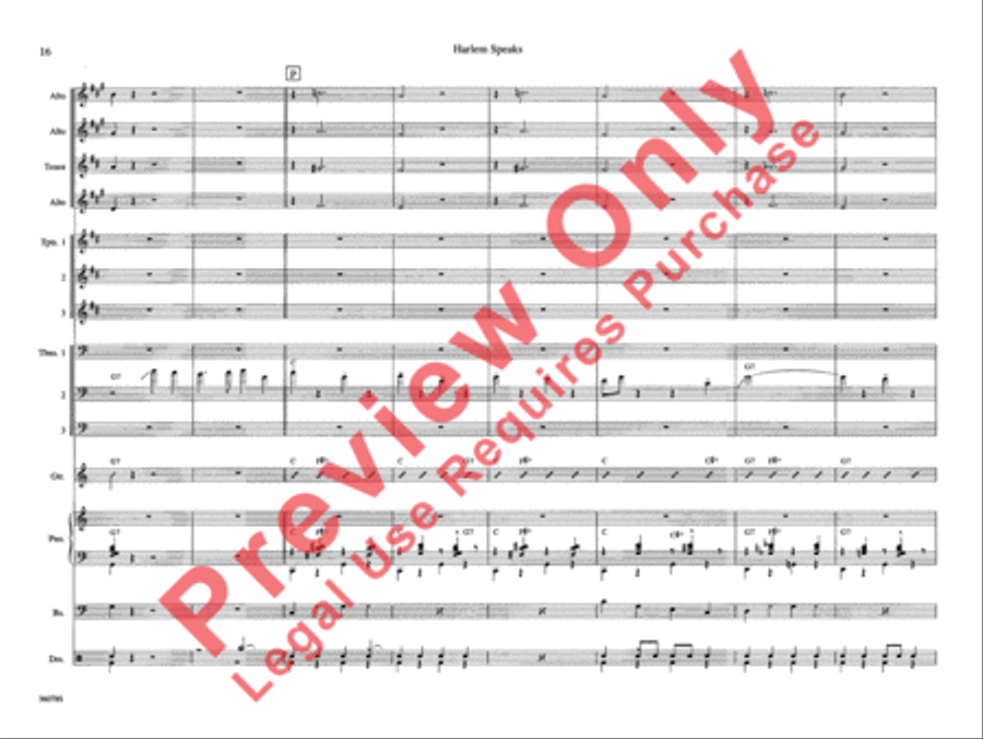 Harlem Speaks Harlem Speaks Jazz Ensemble scores gallery preview page 21
