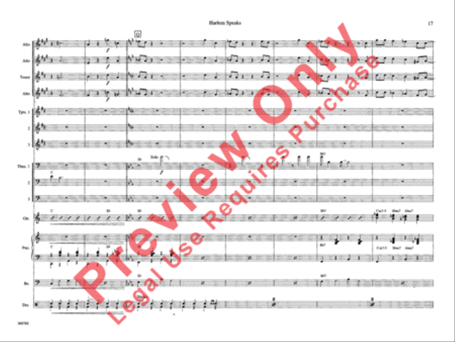 Harlem Speaks Harlem Speaks Jazz Ensemble scores gallery preview page 22