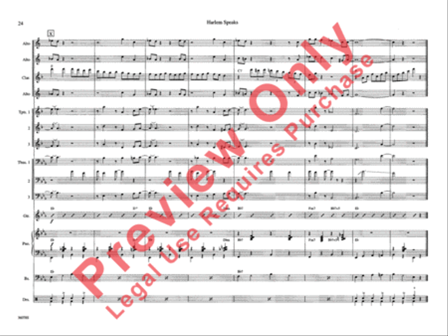 Harlem Speaks Harlem Speaks Jazz Ensemble scores gallery preview page 29