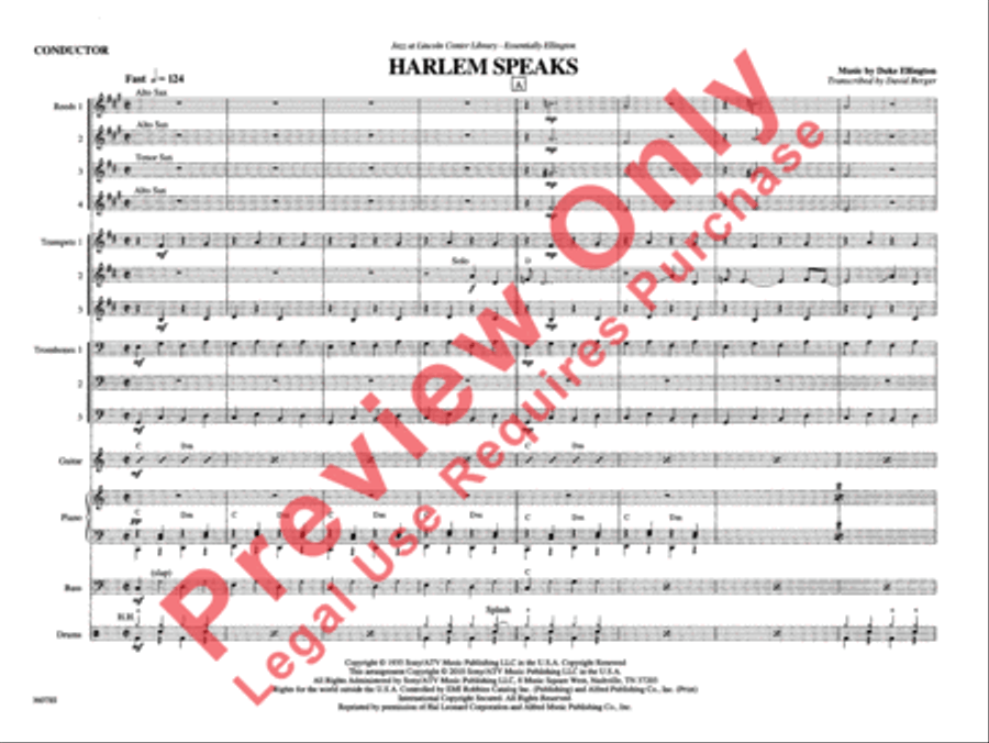 Harlem Speaks Harlem Speaks Jazz Ensemble scores gallery preview page 6