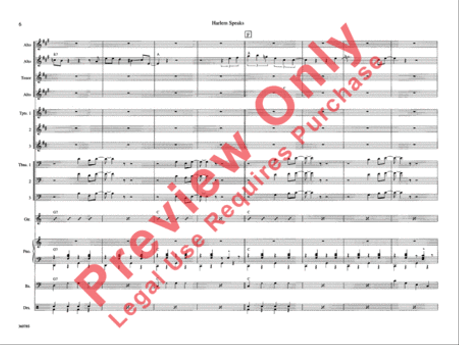 Harlem Speaks Harlem Speaks Jazz Ensemble scores gallery preview page 11