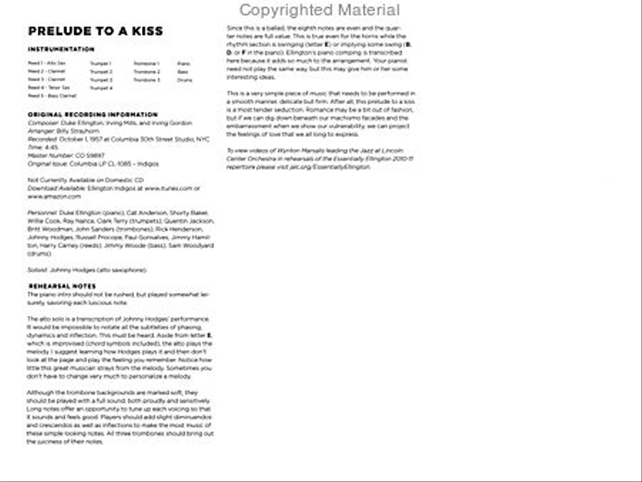Prelude to a Kiss Jazz Ensemble scores gallery preview page 5
