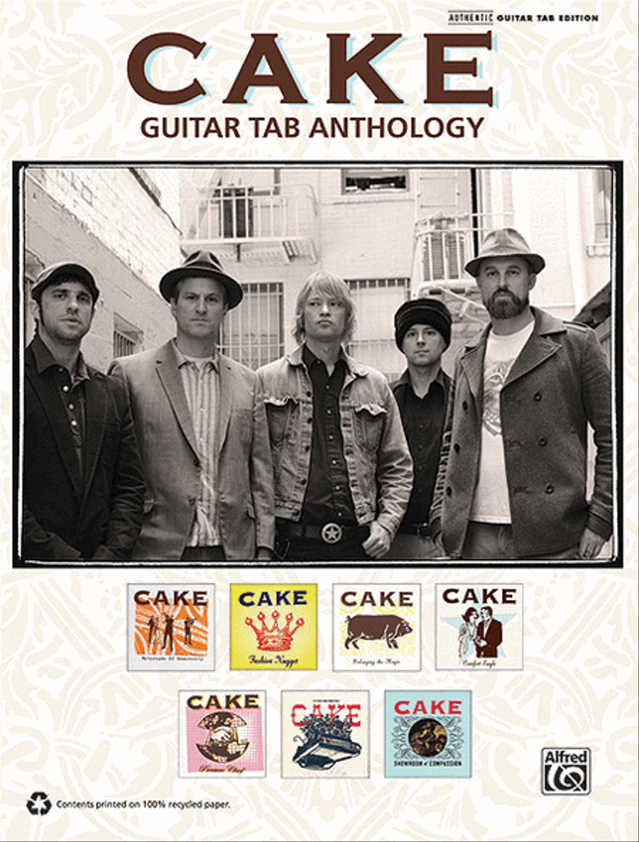 Cake -- Guitar TAB Anthology Guitar Tablature scores gallery preview page 1
