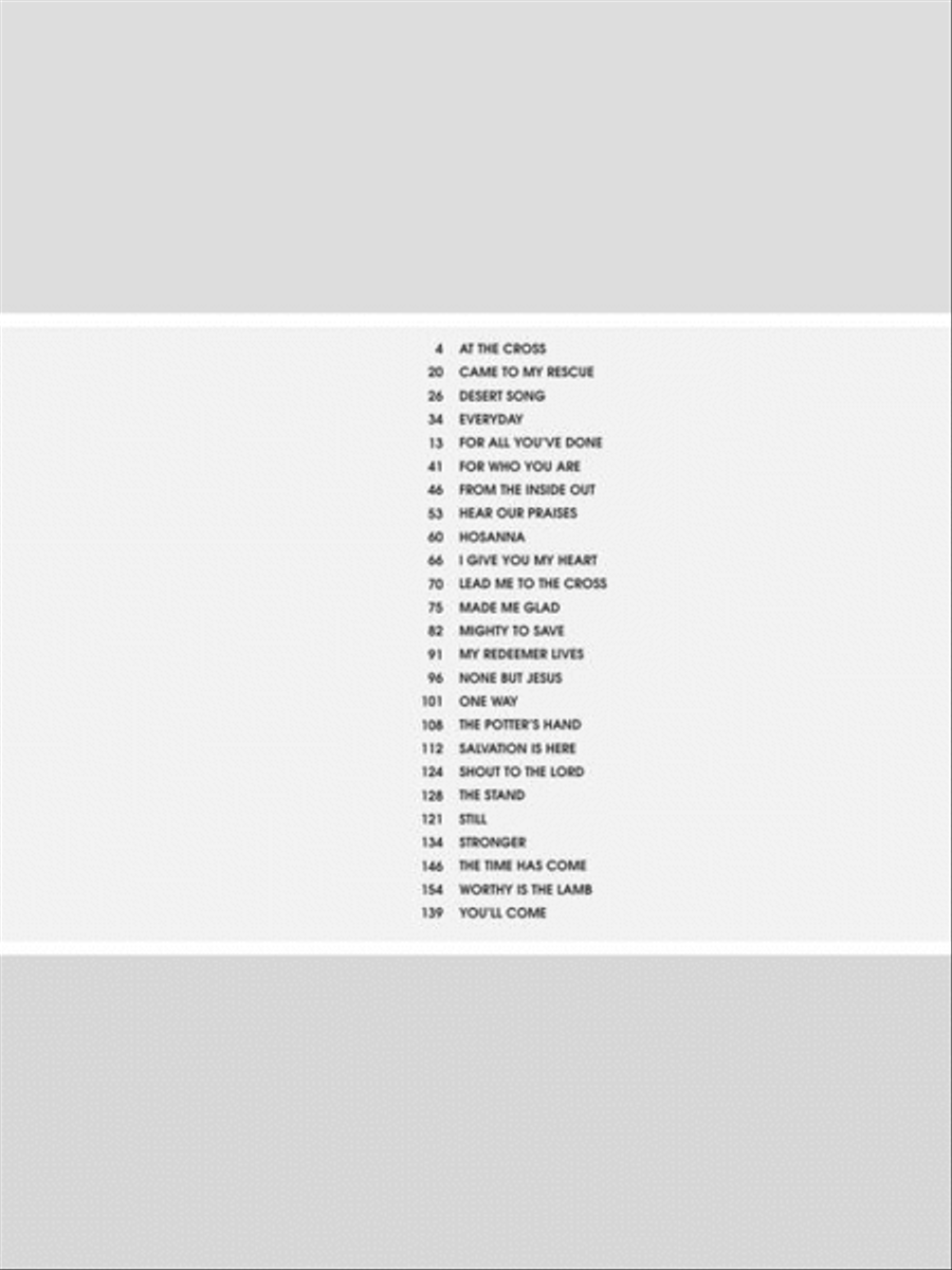 The Very Best of Hillsong Piano, Vocal, Guitar scores gallery preview page 3
