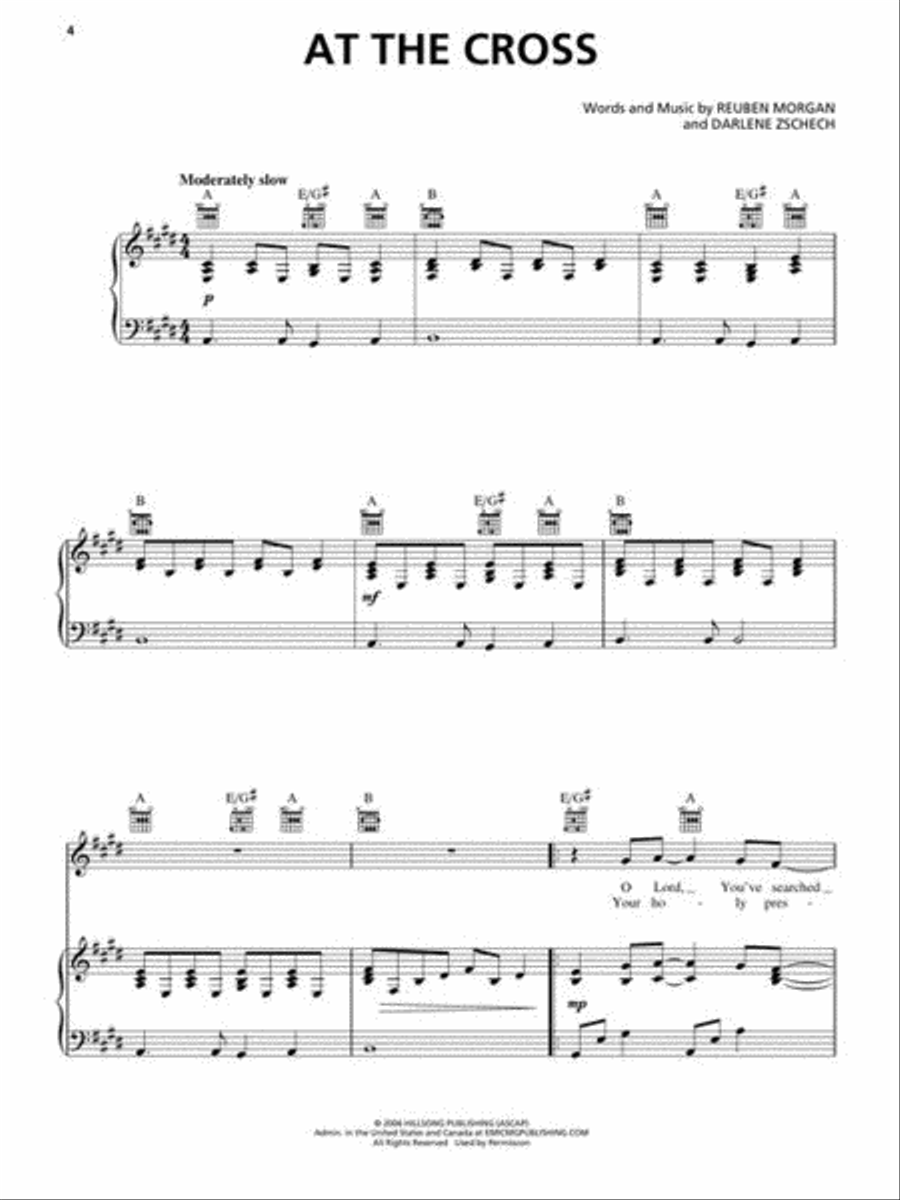 The Very Best of Hillsong Piano, Vocal, Guitar scores gallery preview page 4