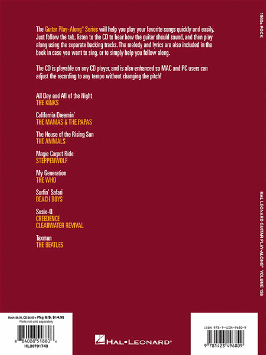 1960s Rock Guitar Tablature scores gallery preview page 2