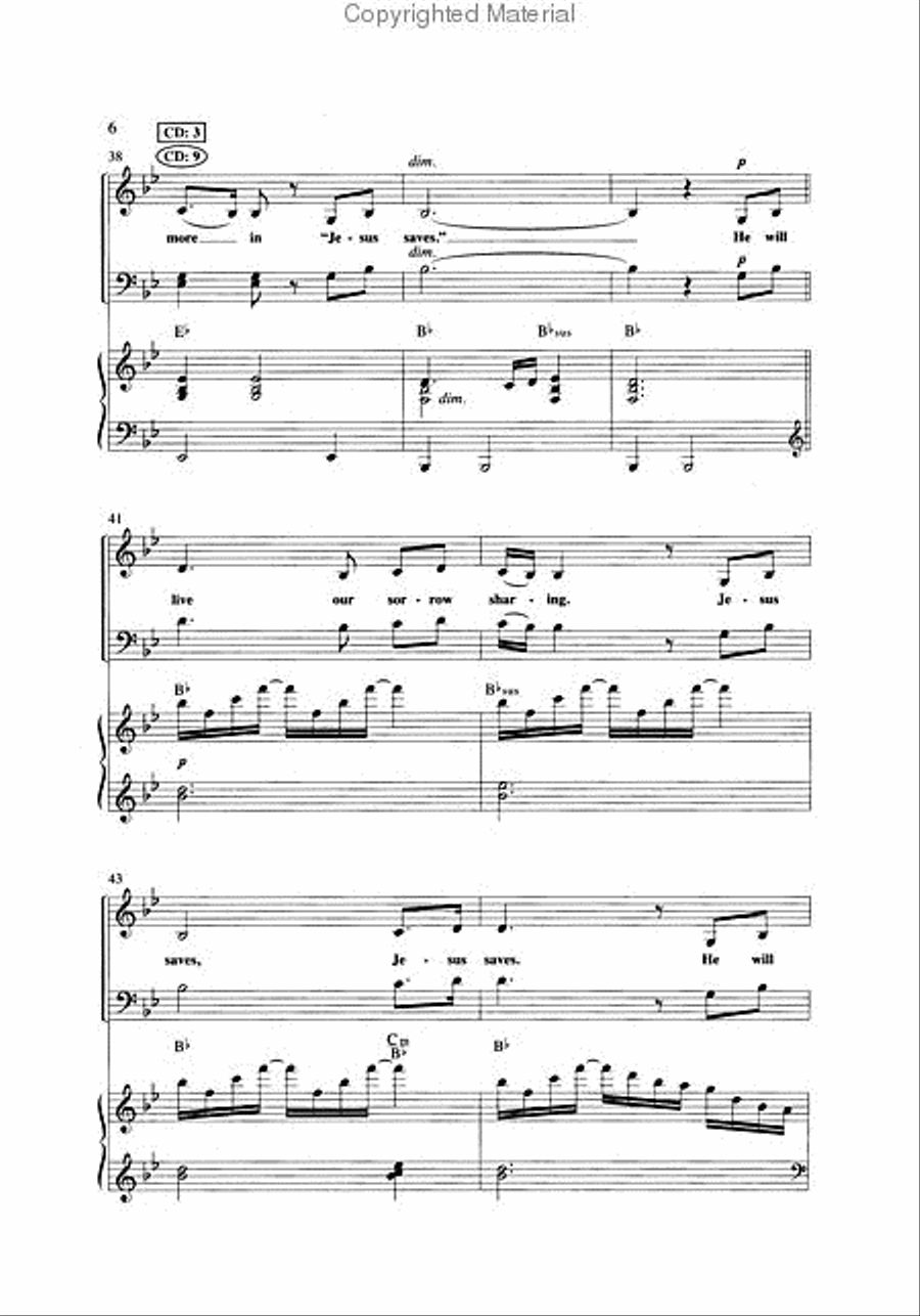 Jesus Saves (Anthem, 2011) 4-Part scores gallery preview page 3