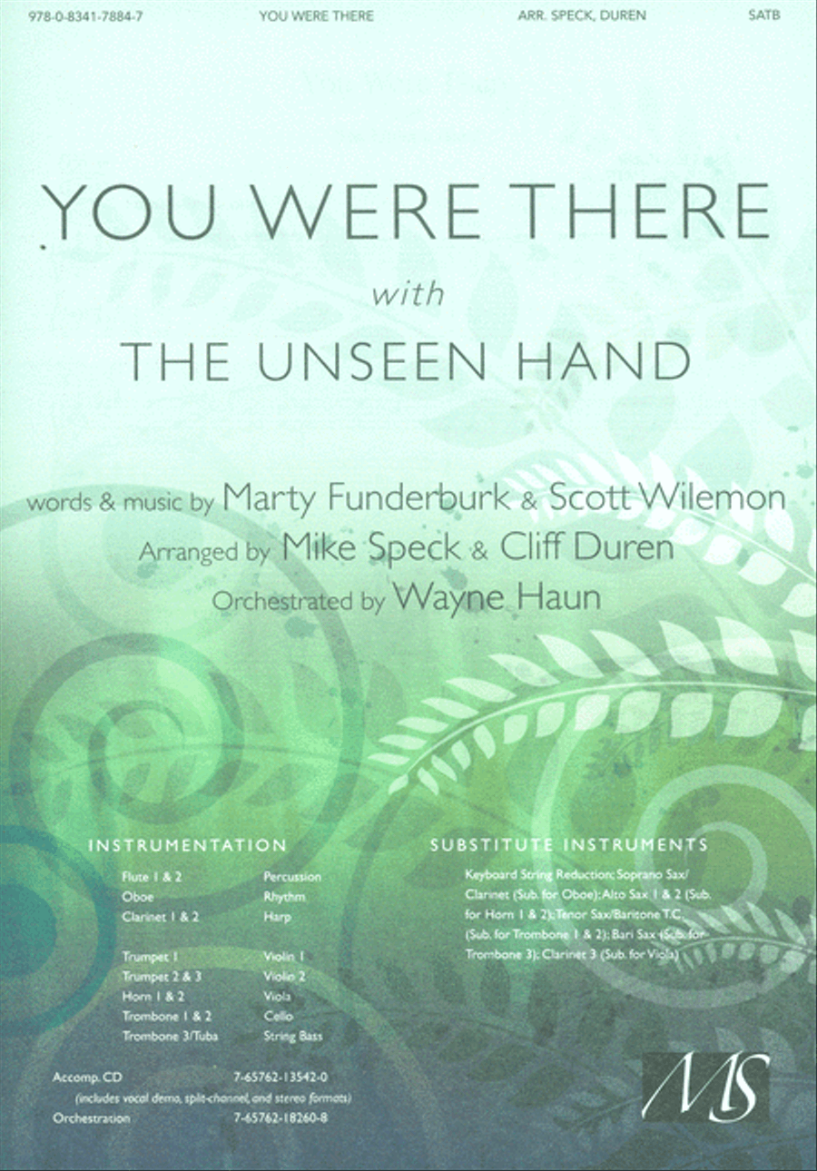 You Were There with the Unseen Hand (Anthem) 4-Part scores gallery preview page 1