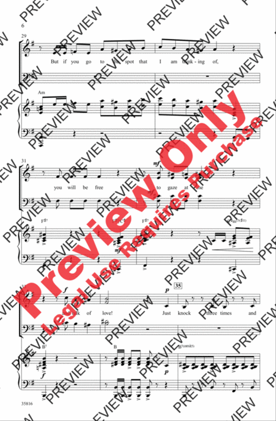 Hernando's Hideaway Hernando's Hideaway 4-Part scores gallery preview page 6