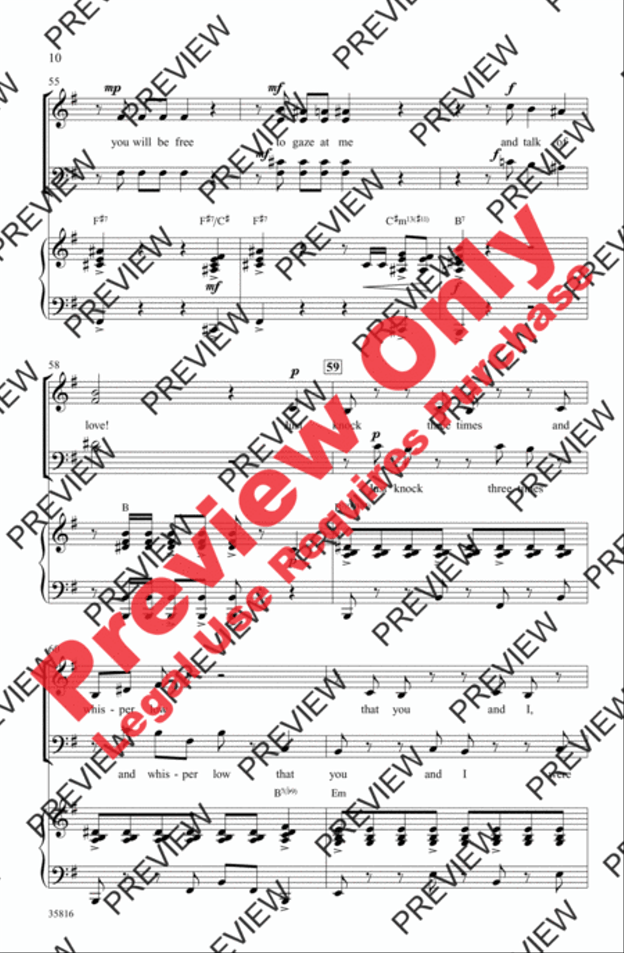 Hernando's Hideaway Hernando's Hideaway 4-Part scores gallery preview page 10