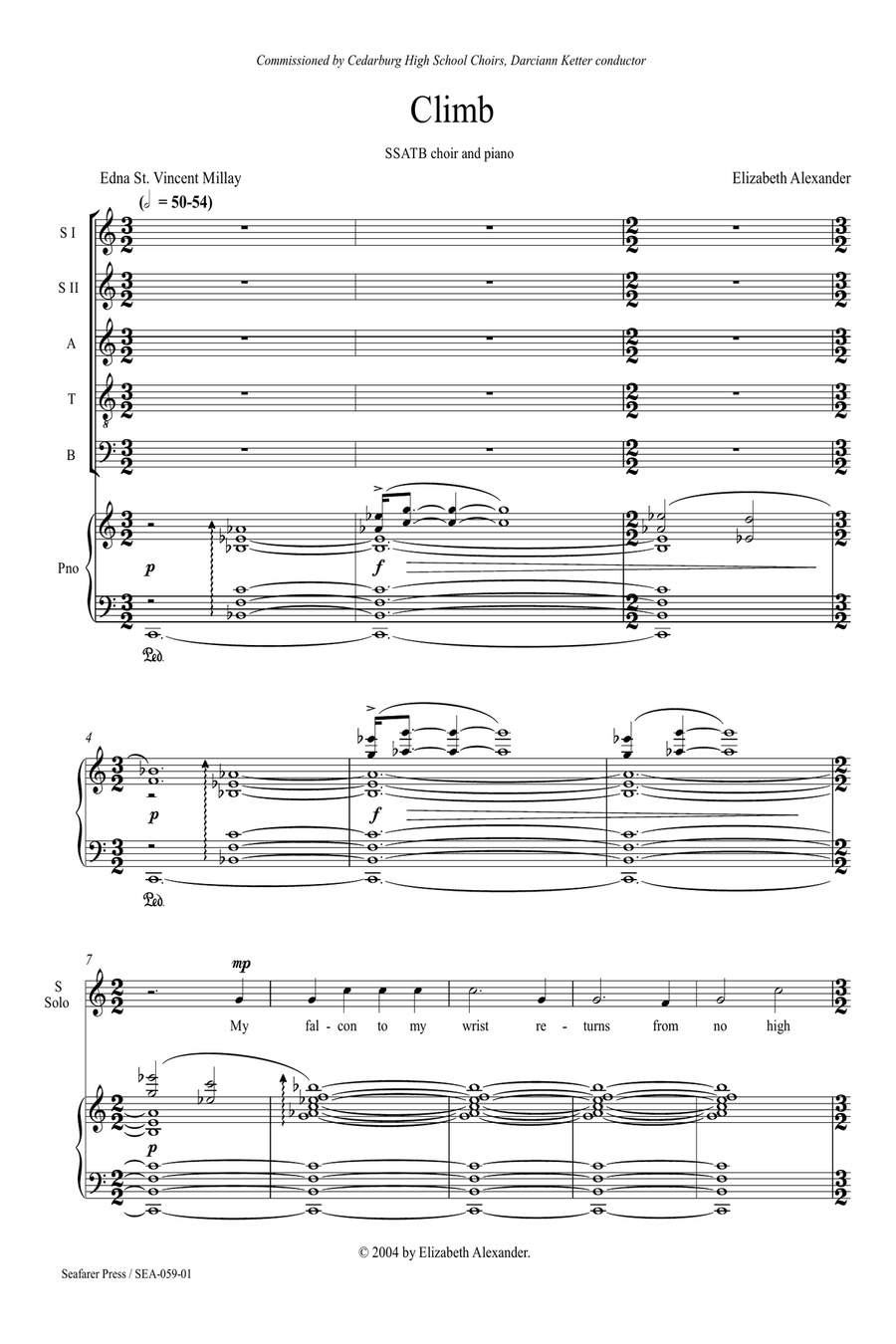 Climb Climb SSATB scores gallery preview page 4