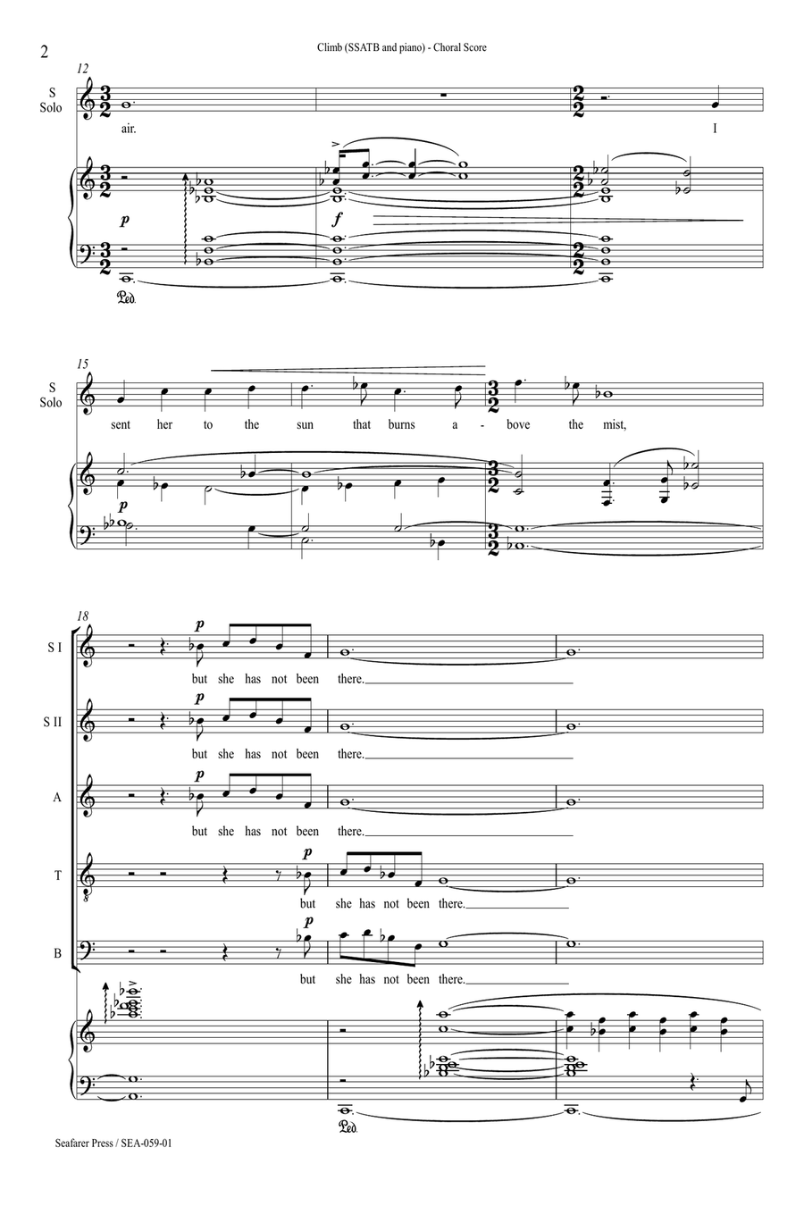 Climb Climb SSATB scores gallery preview page 5