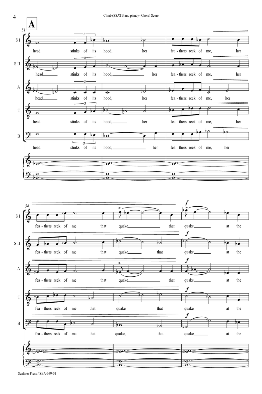 Climb Climb SSATB scores gallery preview page 7