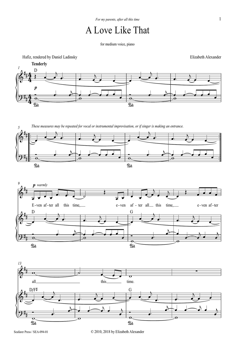 A Love Like That (Individual song) Piano, Vocal scores gallery preview page 4