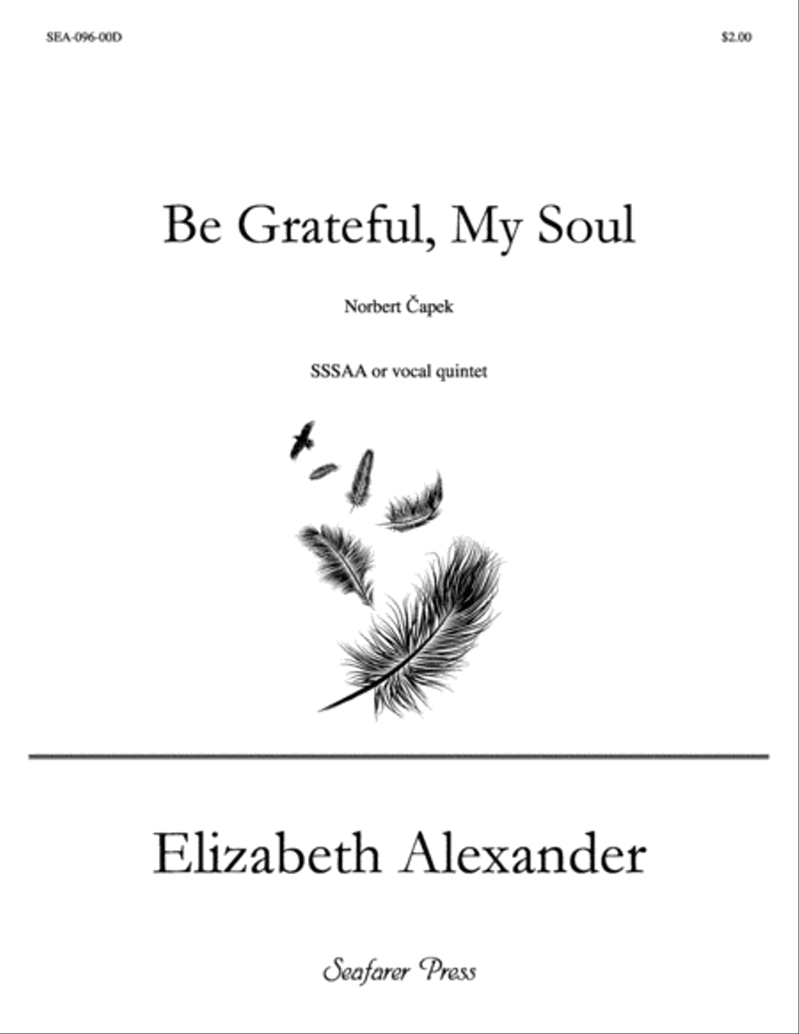 Be Grateful, My Soul A Cappella scores gallery preview page 1