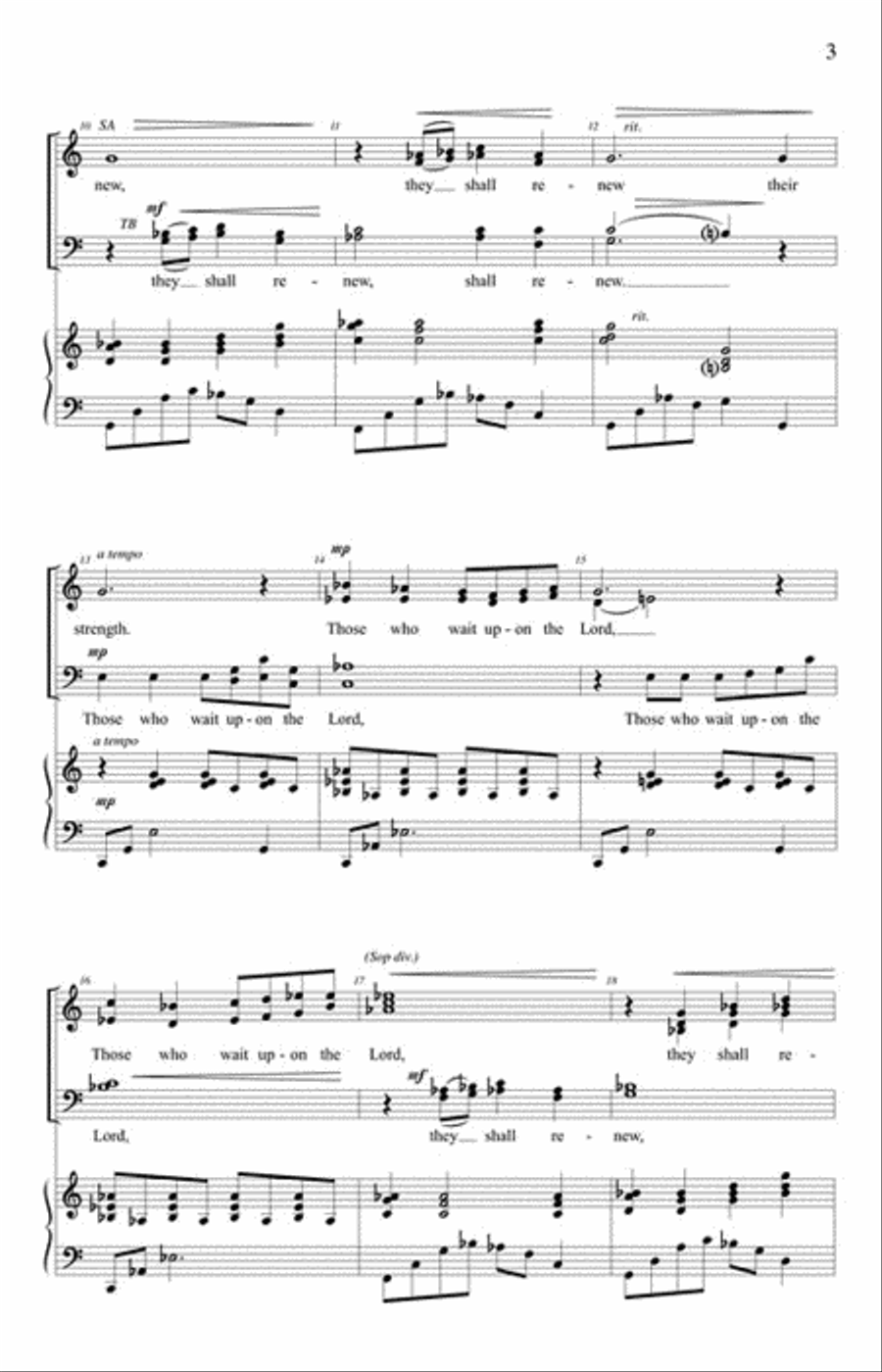 Those Who Wait upon the Lord 4-Part scores gallery preview page 3