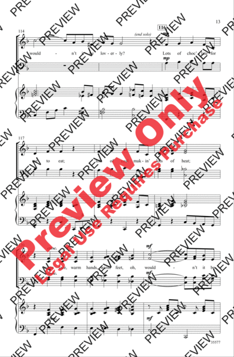 My Fair Lady My Fair Lady 4-Part scores gallery preview page 13
