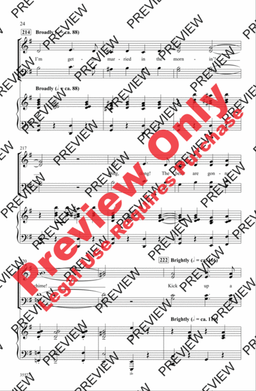 My Fair Lady My Fair Lady 4-Part scores gallery preview page 24