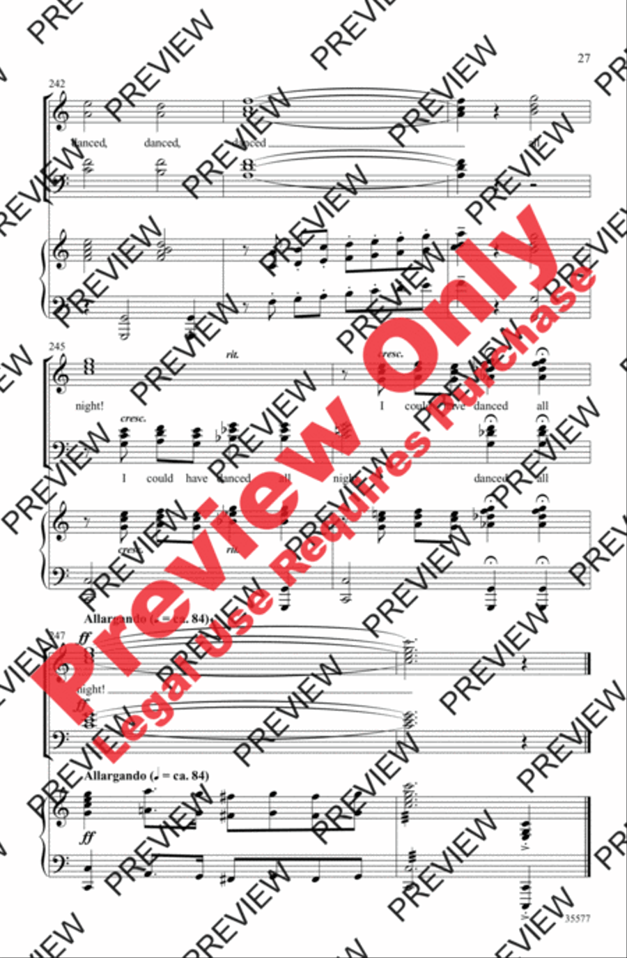 My Fair Lady My Fair Lady 4-Part scores gallery preview page 27