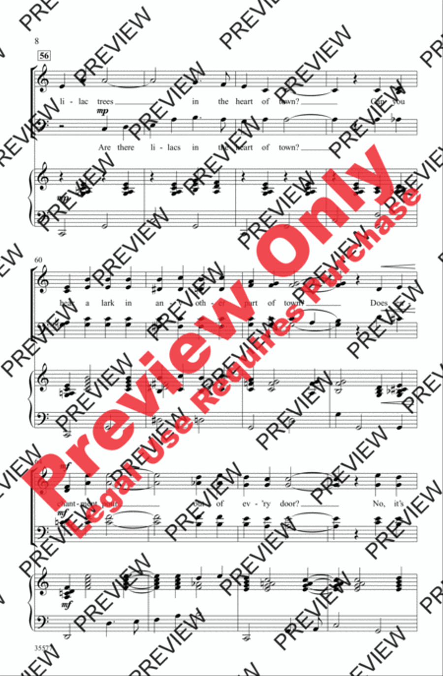 My Fair Lady My Fair Lady 4-Part scores gallery preview page 8
