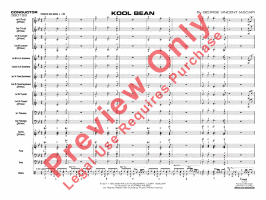 Kool Bean Kool Bean Jazz Ensemble scores gallery preview page 4