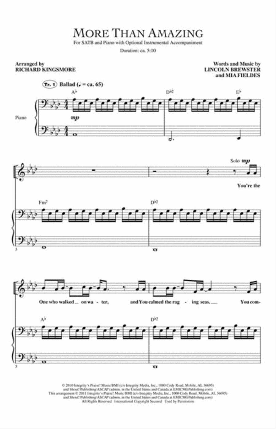 More Than Amazing 4-Part scores gallery preview page 2