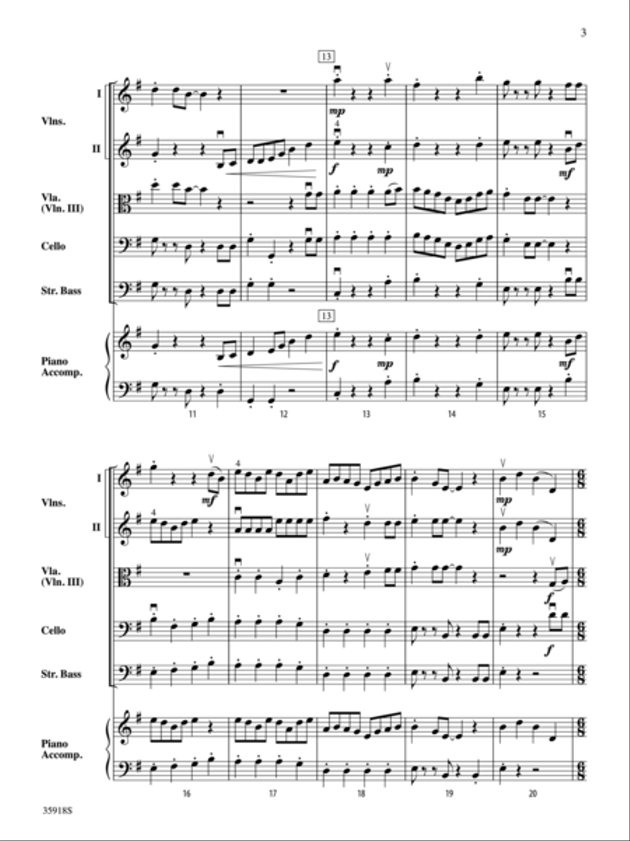 Shanghai Hornpipe Shanghai Hornpipe String Orchestra scores gallery preview page 3